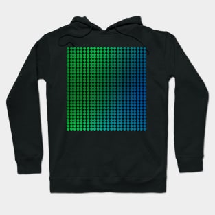 Dots green blue Hoodie